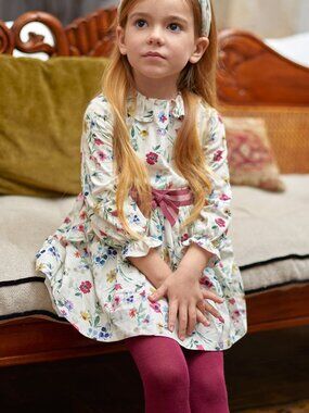 ** KIDS ** Tutto Piccolo Floral Print Dress, size 6 years
